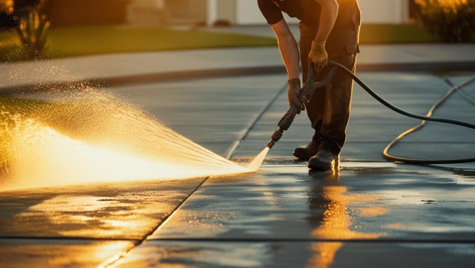 Concrete Power Washing Service